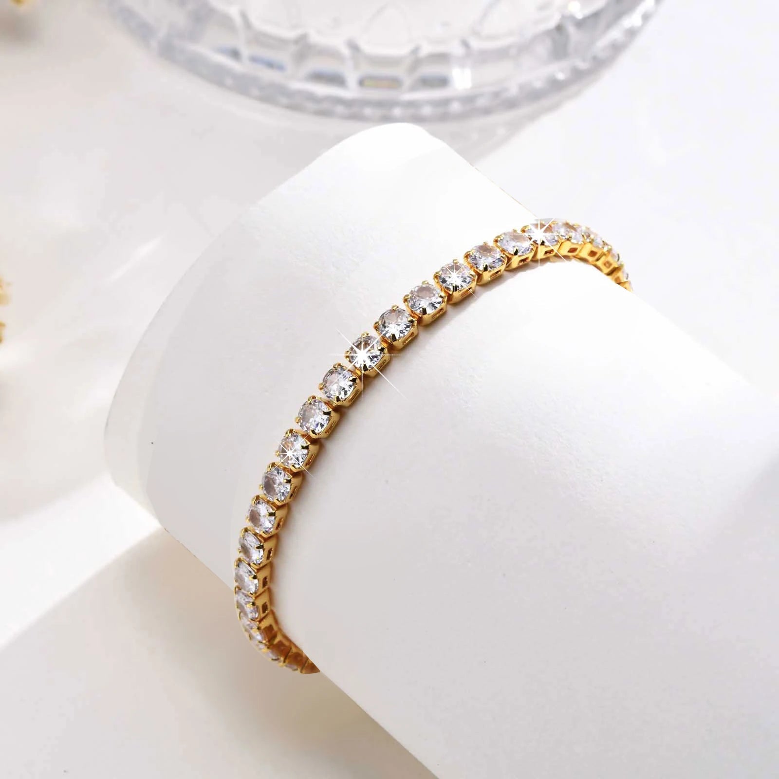 Womens Tennis Chain Bracelet Collection