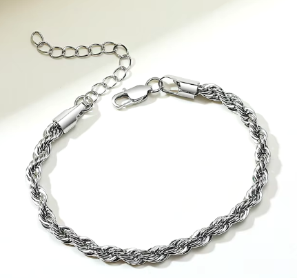 Womens Classic Stainless Steel Snake Chain
