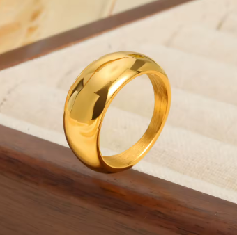 Womens Classic Stainless Steel Rings