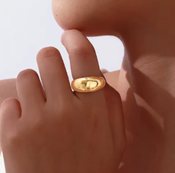 Womens Classic Stainless Steel Rings